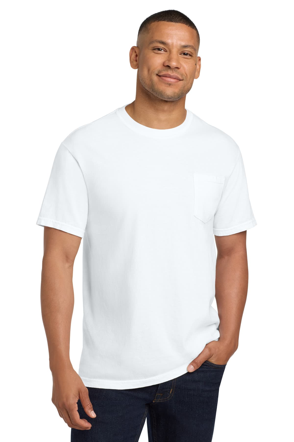 Heavyweight Ring Spun Pocket Tee
