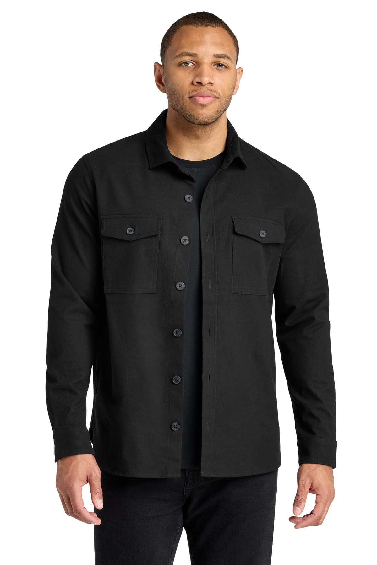 Long Sleeve Twill Overshirt