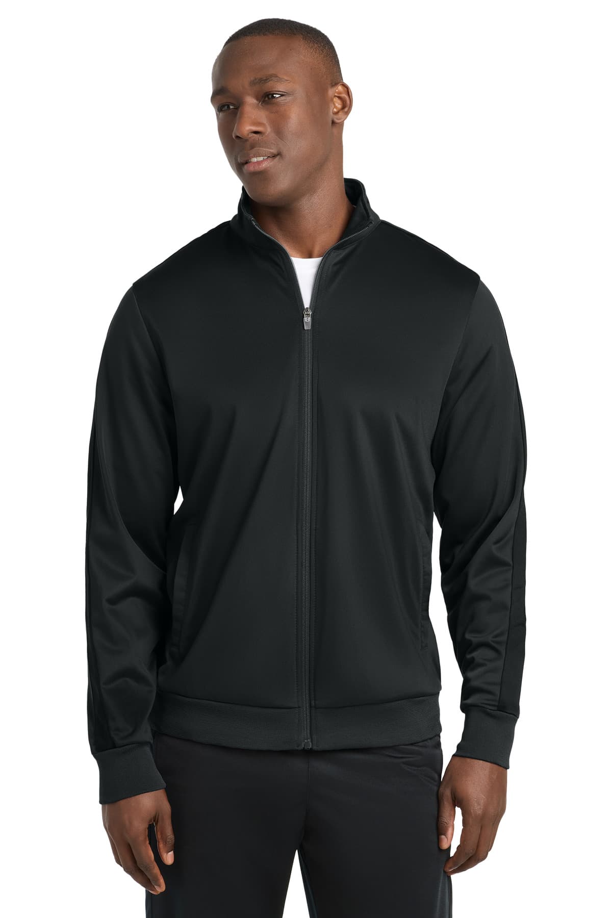 Tricot Sleeve Stripe Track Jacket