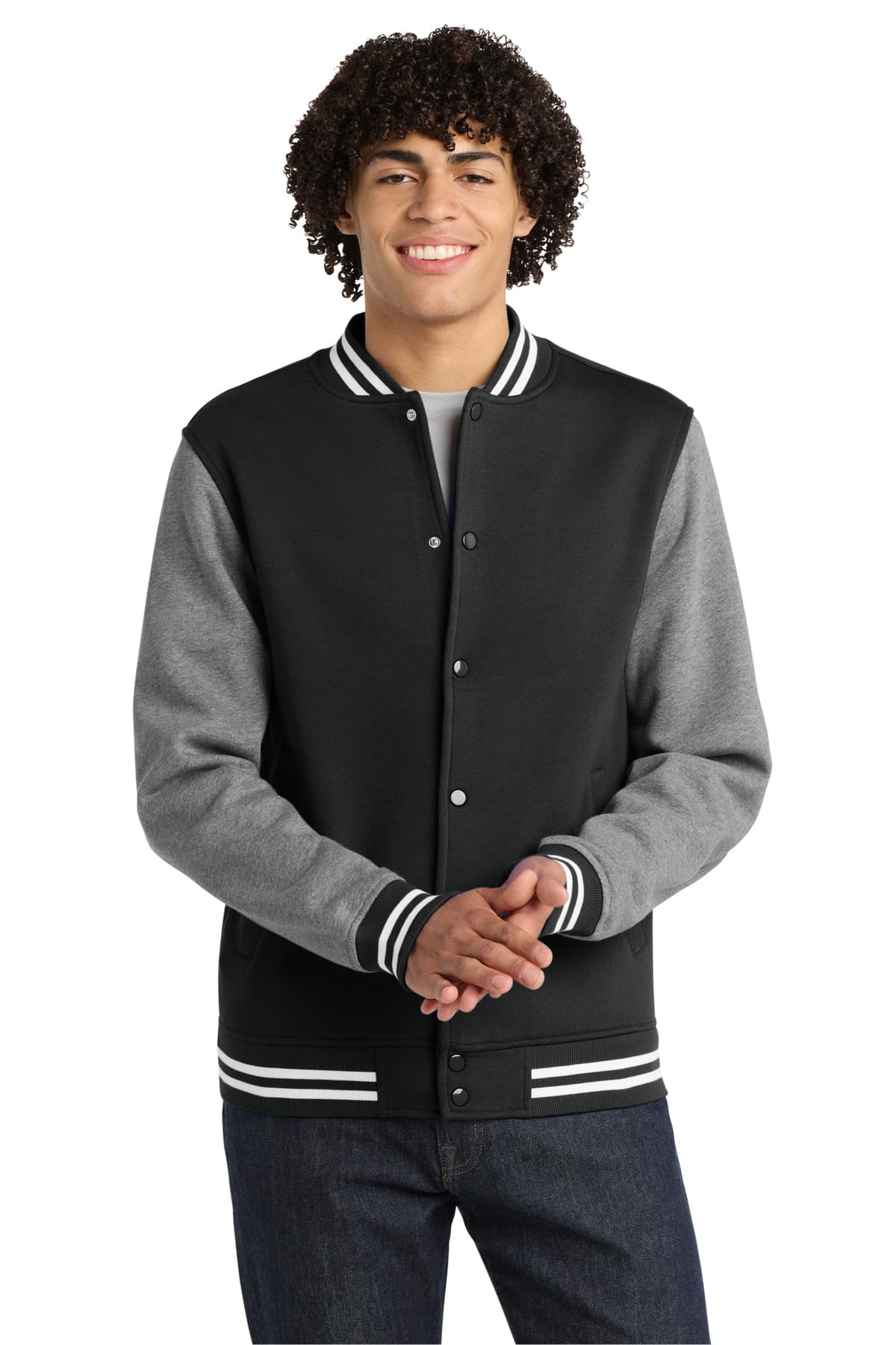 Fleece Letterman Jacket