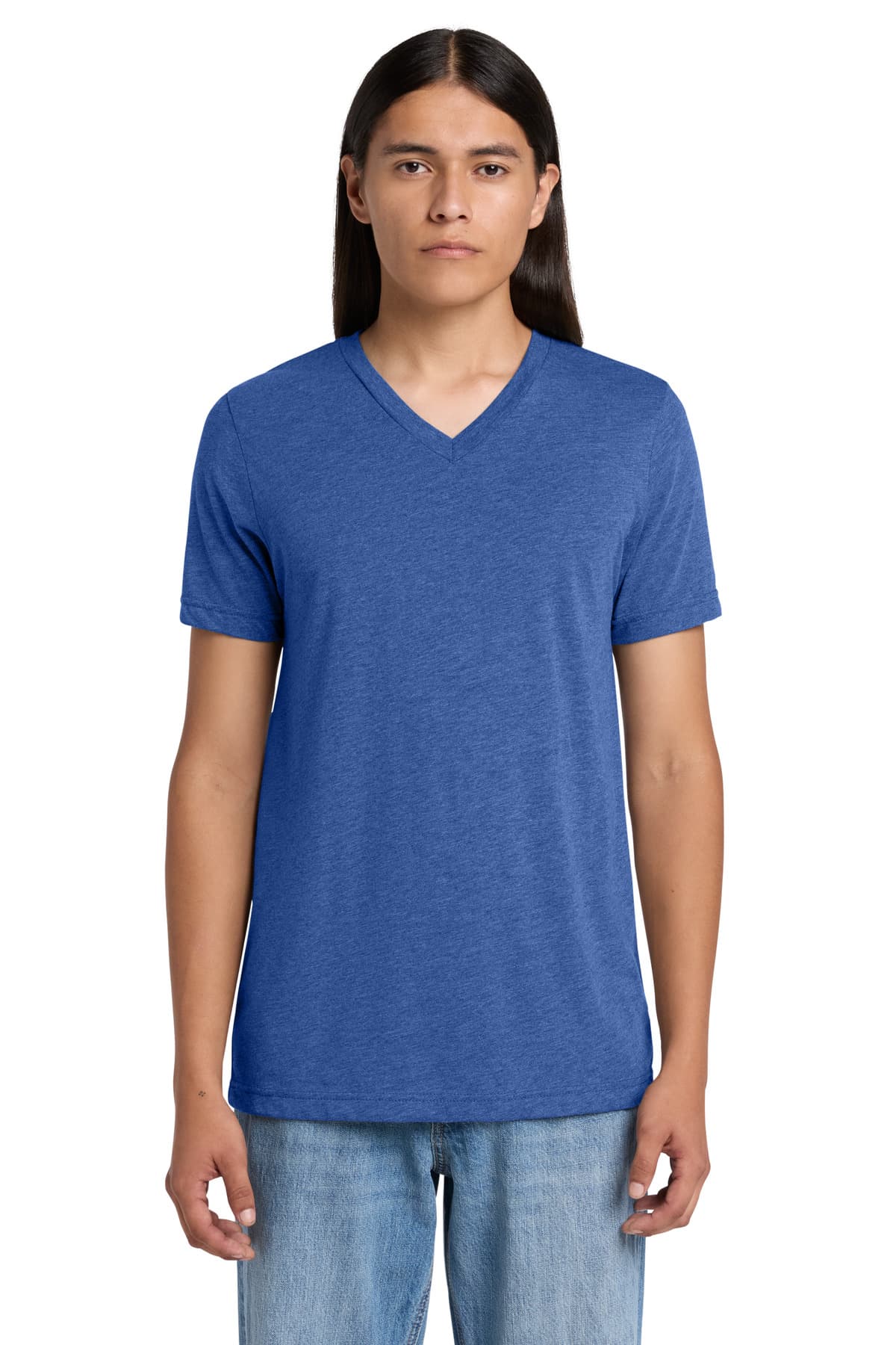 Unisex Triblend Short Sleeve V-Neck Tee