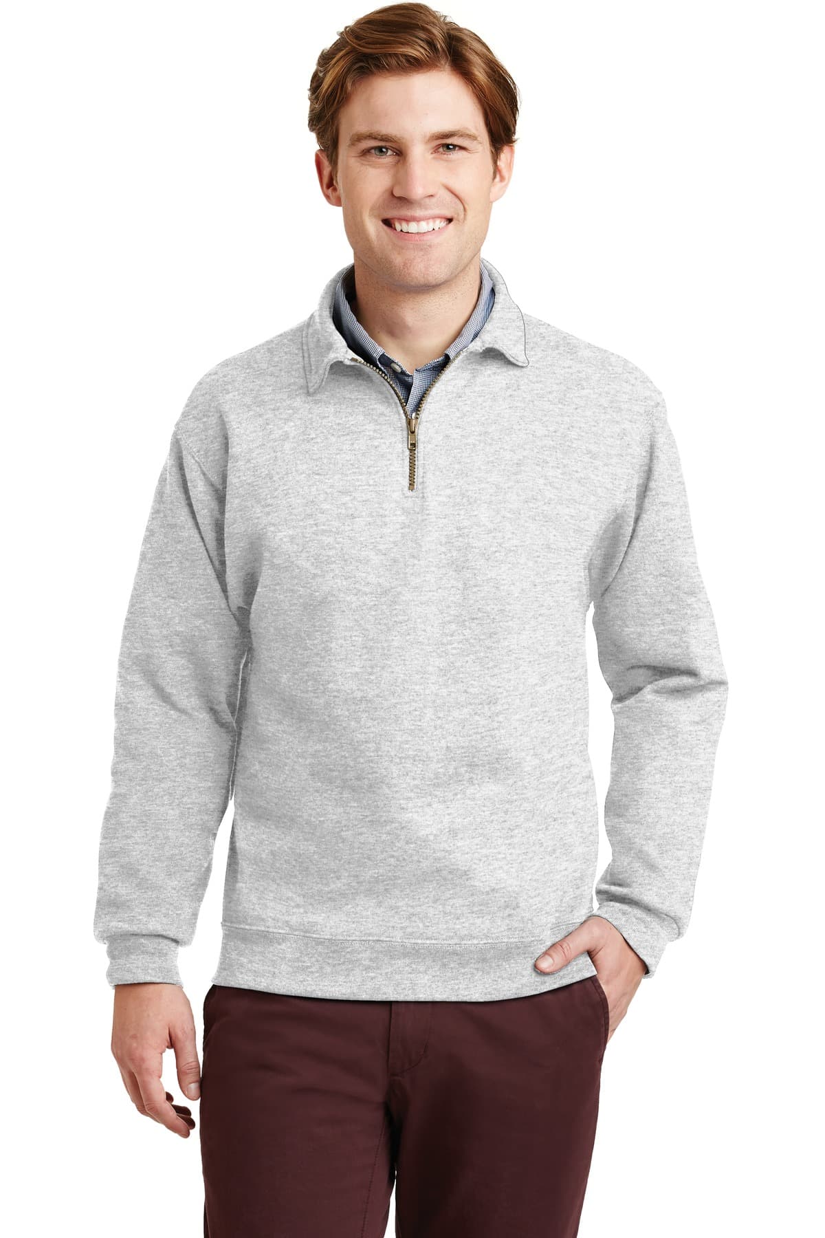 Super Sweats NuBlend - 1/4-Zip Sweatshirt with Cadet Collar
