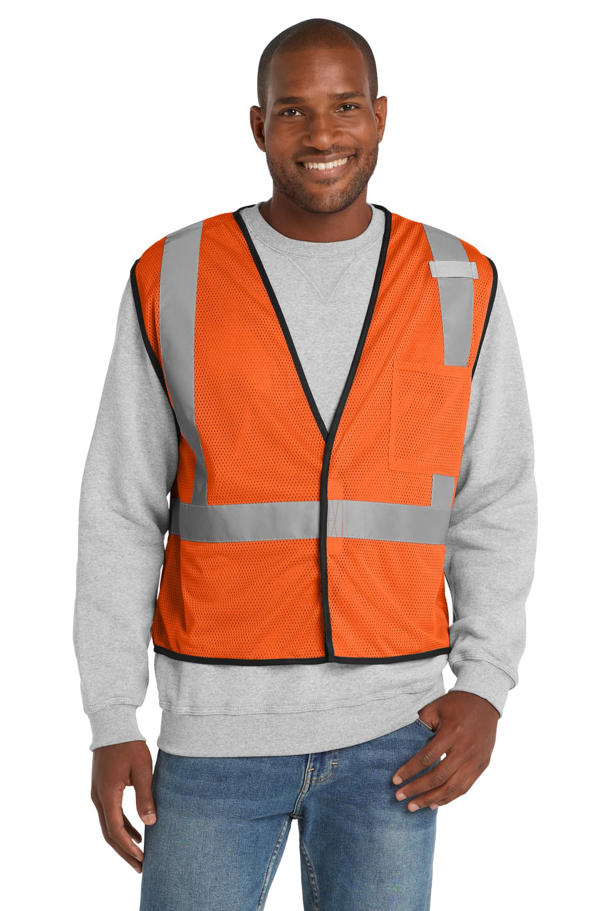ANSI 107 Class 2 Economy Mesh One-Pocket Vest