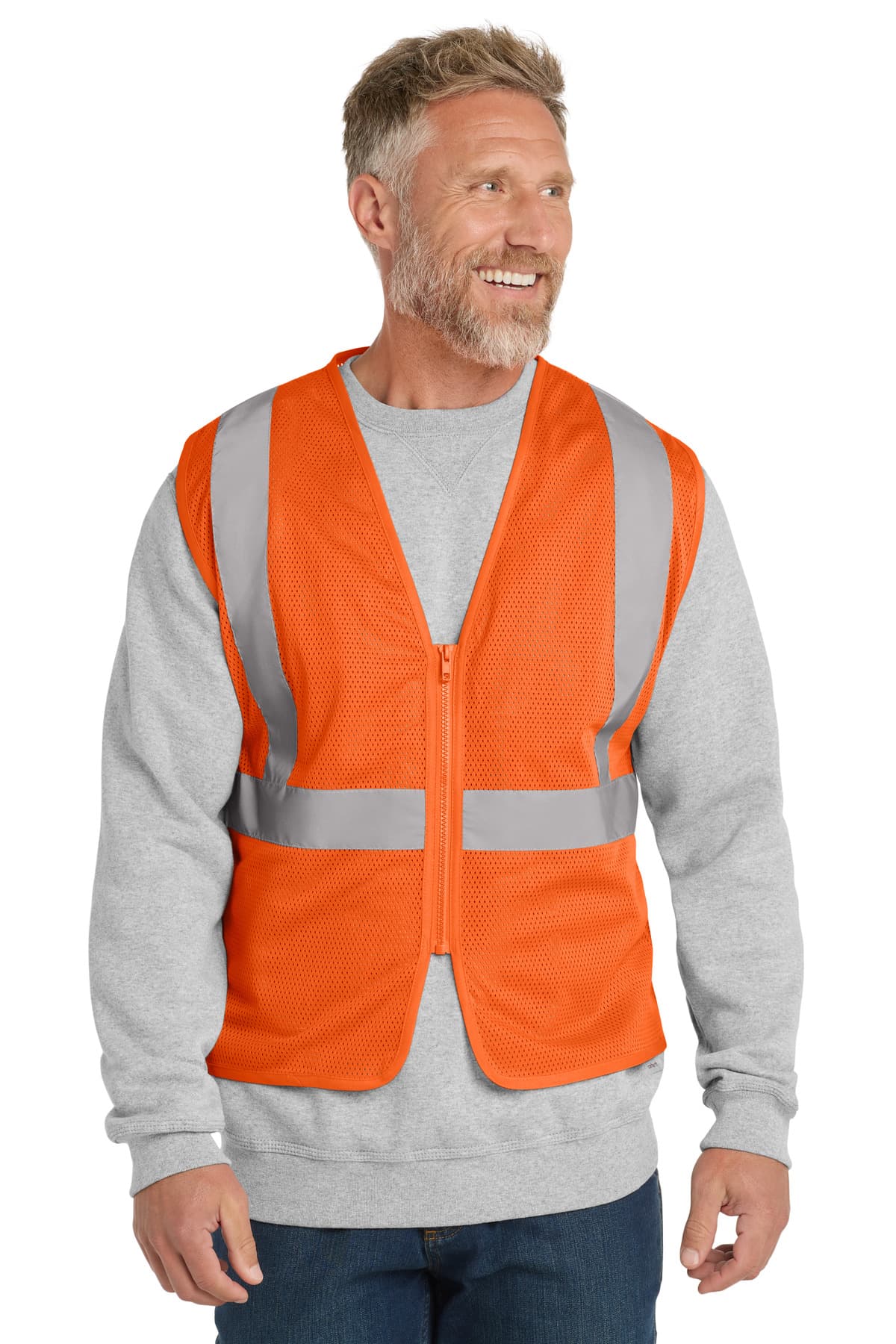 ANSI 107 Class 2 Economy Mesh Zippered Vest