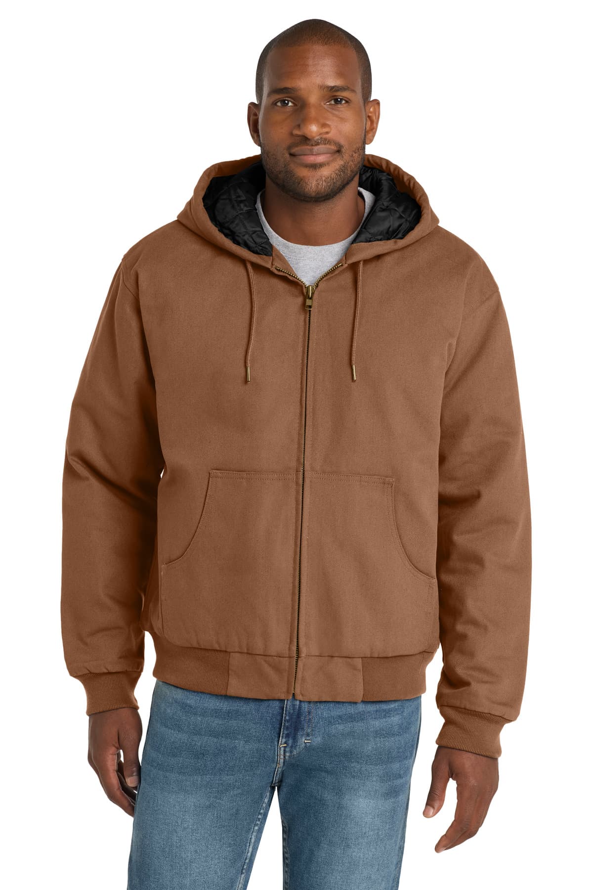 Duck Cloth Hooded Work Jacket
