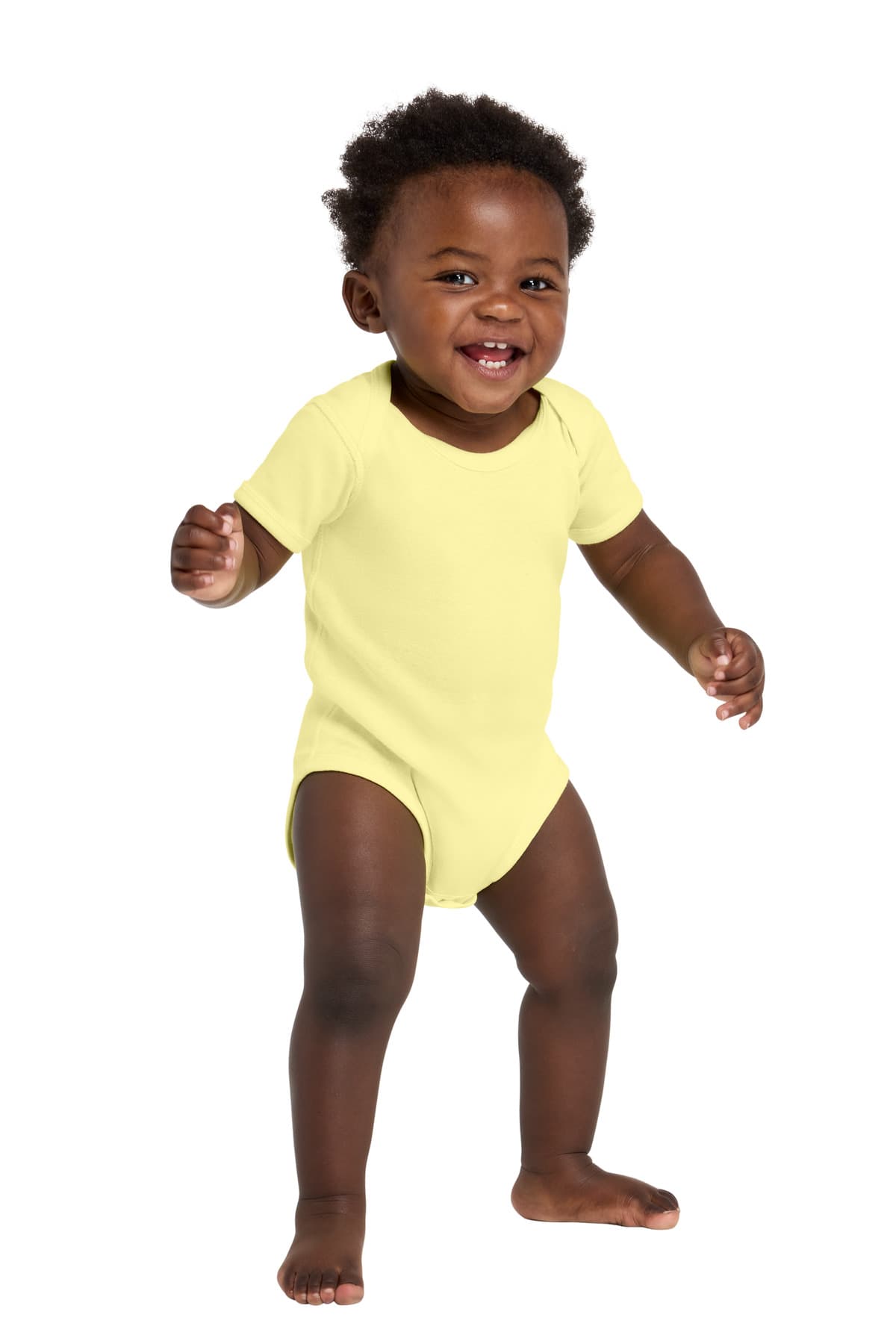 Infant Short Sleeve Baby Rib Bodysuit