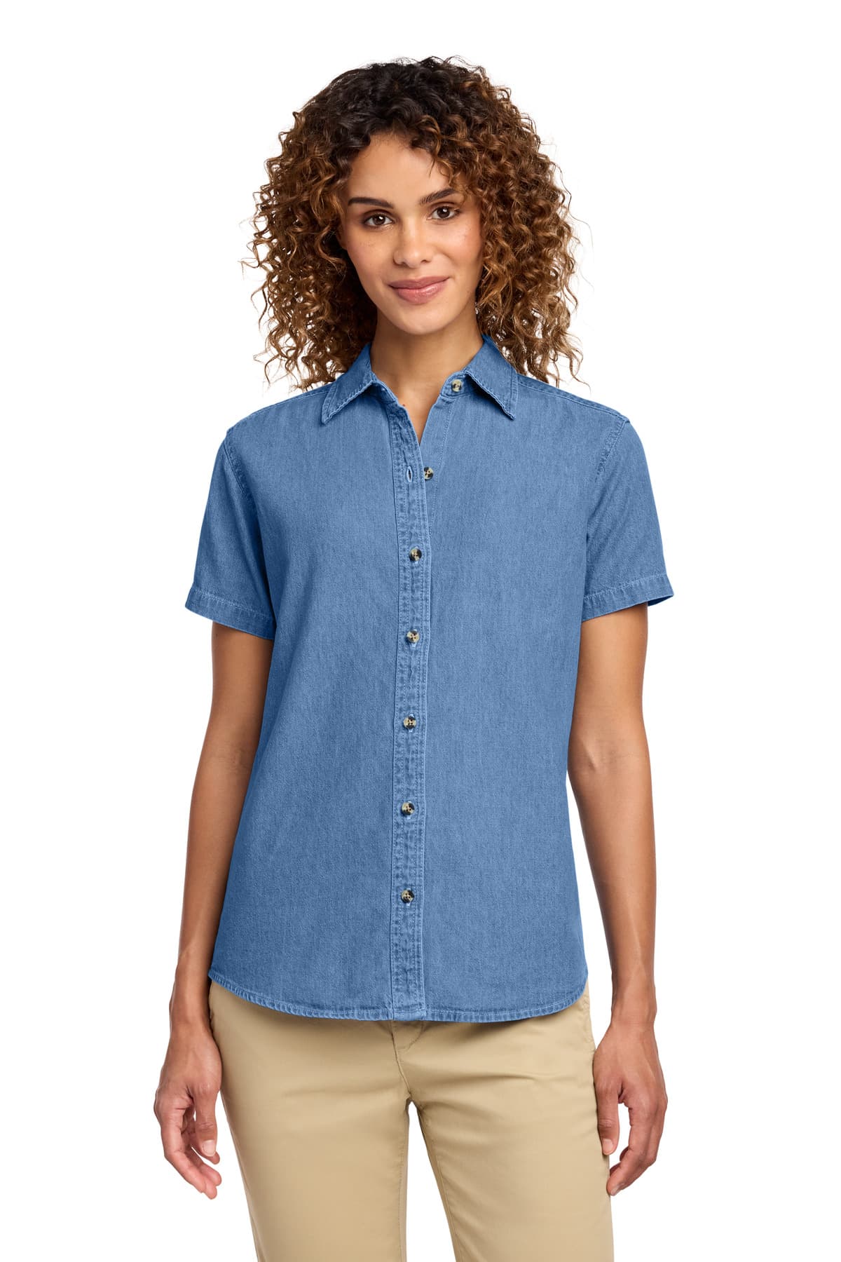 Women's Short Sleeve Value Denim Shirt