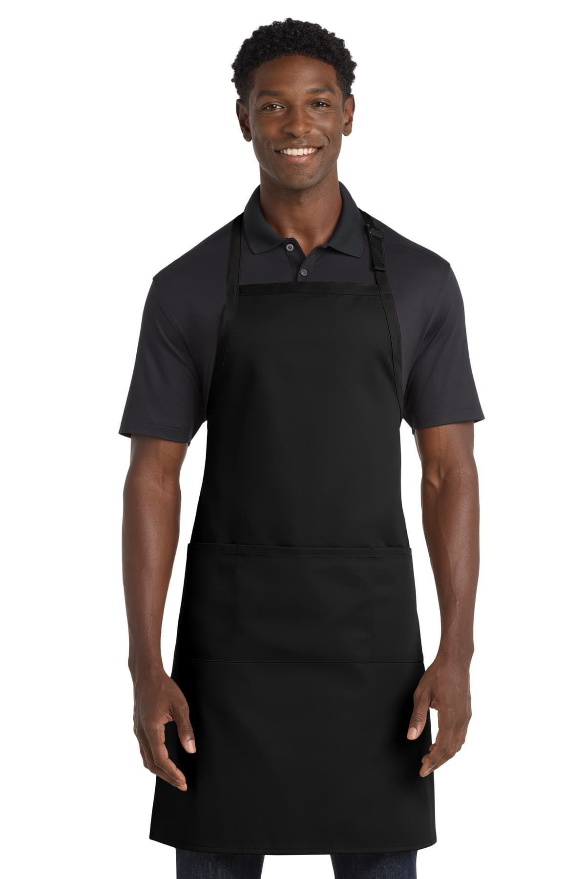 Easy Care Extra Long Bib Apron with Stain Release