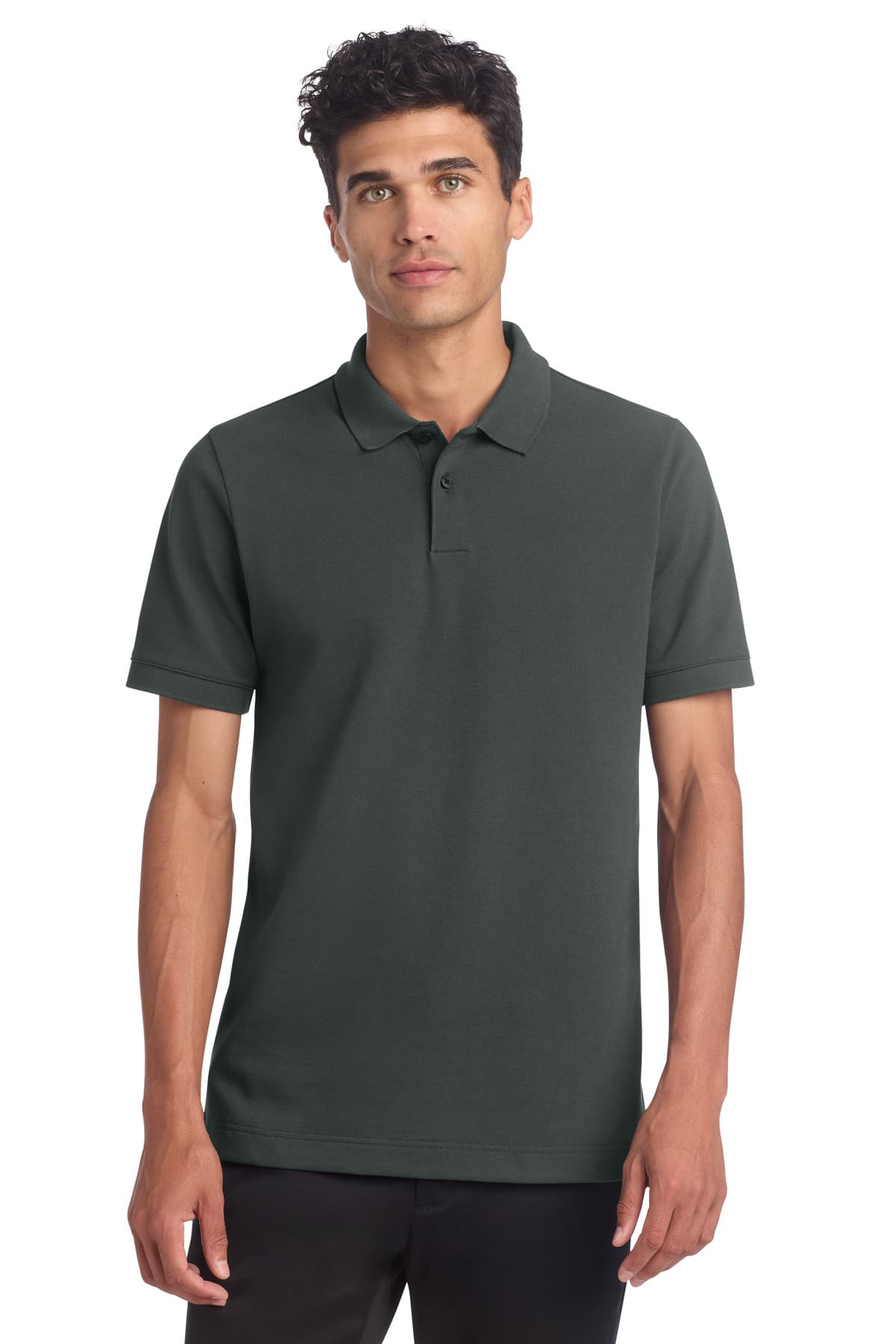Stretch Heavyweight Pique Polo