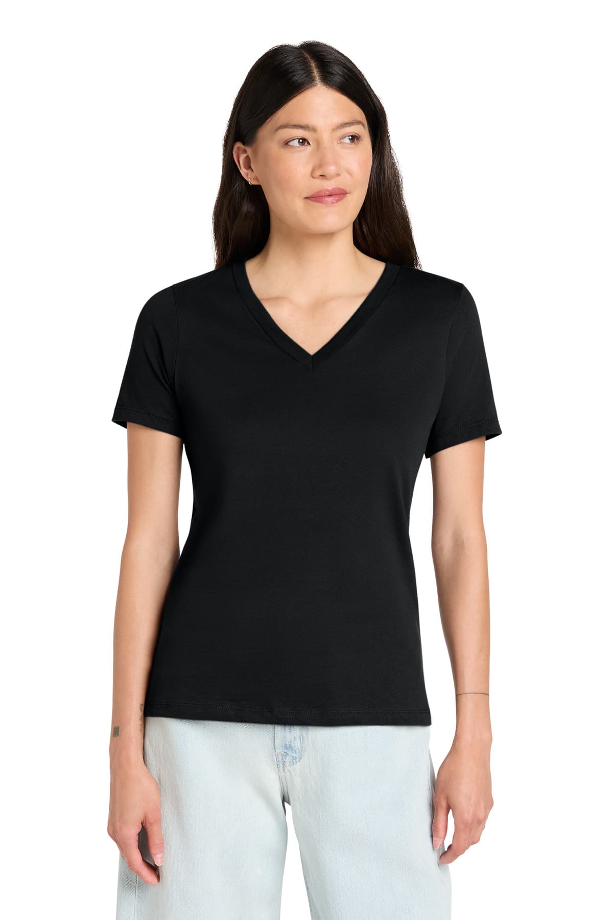 Women's Relaxed Jersey Short Sleeve V-Neck Tee