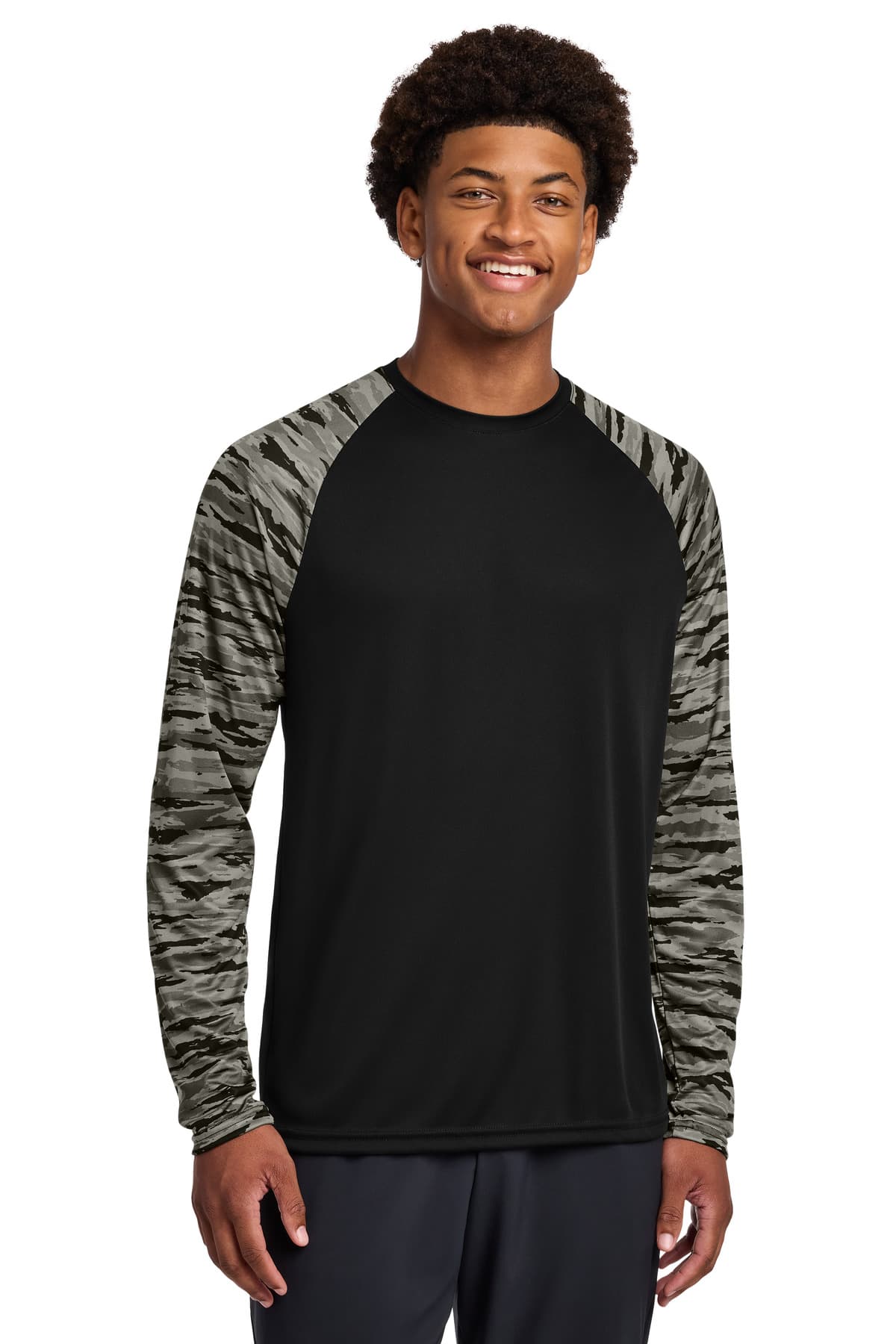 Drift Camo Colorblock Long Sleeve Tee