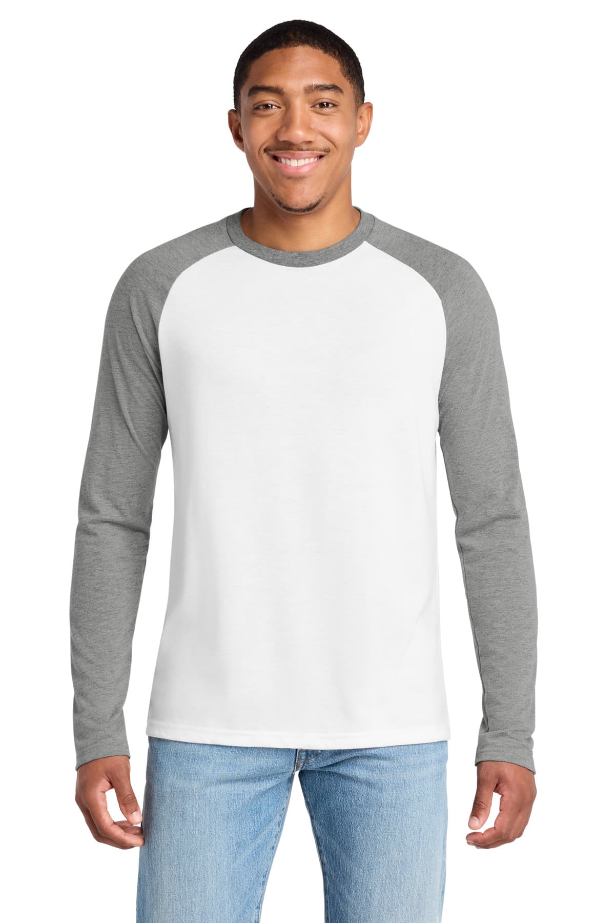 Unisex Tri-Blend Long Sleeve Colorblock Raglan