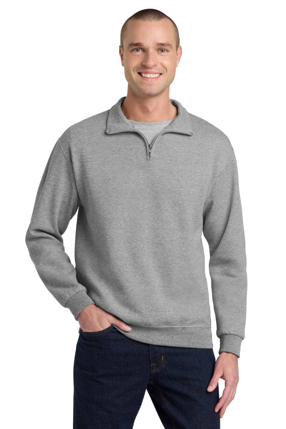 NuBlend 1/4-Zip Cadet Collar Sweatshirt