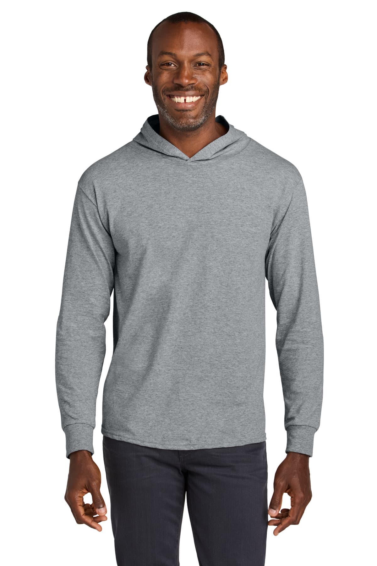 Classics Unisex Cotton Long Sleeve Hooded T-Shirt