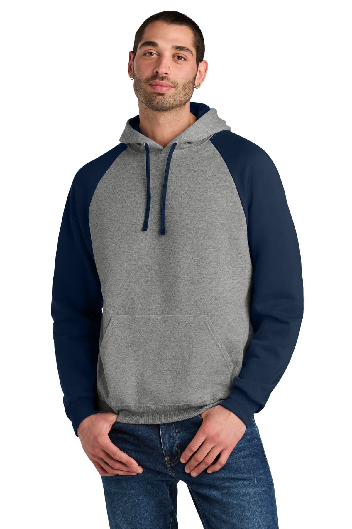 Unisex NuBlend Colorblock Raglan Hoodie Sweatshirt