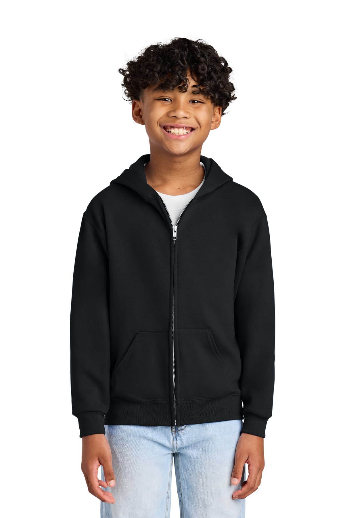 Youth NuBlend Full-Zip Hooded Sweatshirt