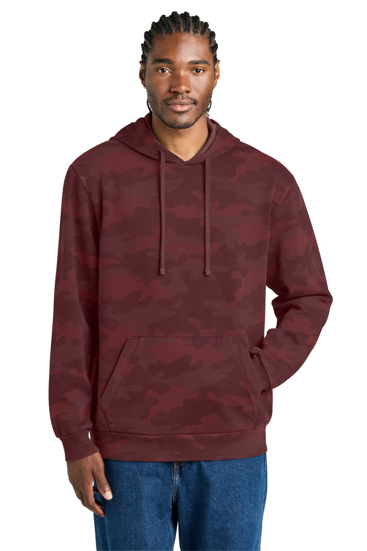 Wash Camo Fleece Hoodie