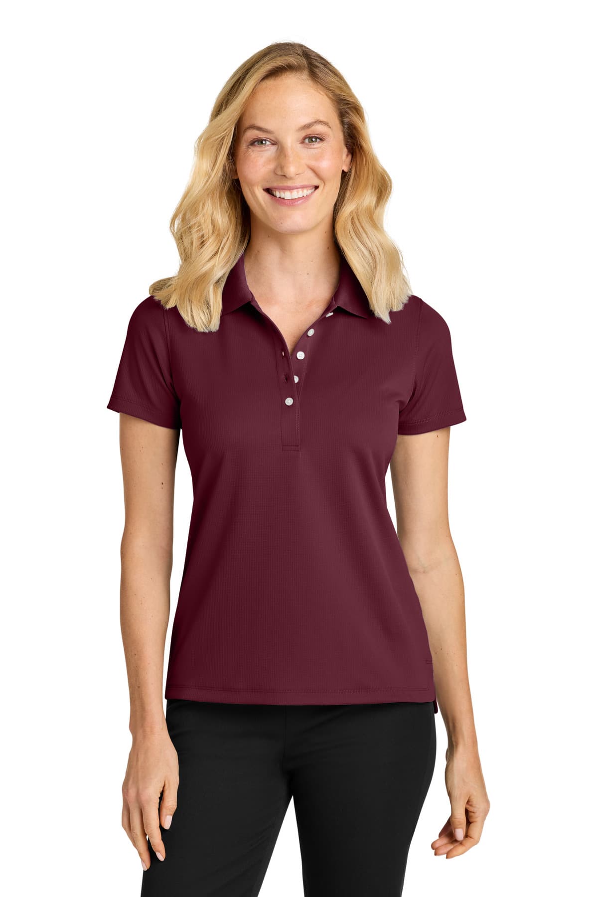 Women's Dry Zone Stain-Release Grid Polo