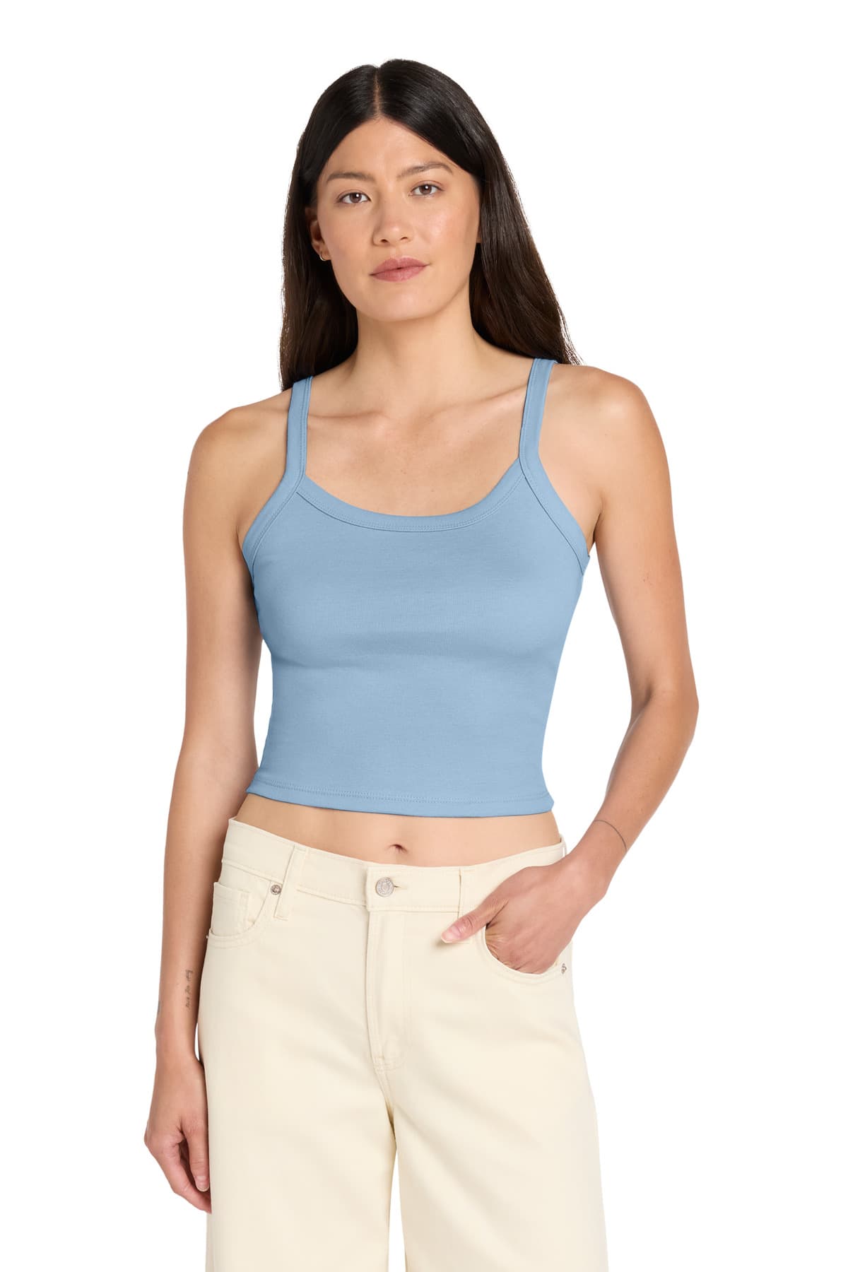 Women's Micro Rib Spaghetti Strap Tank