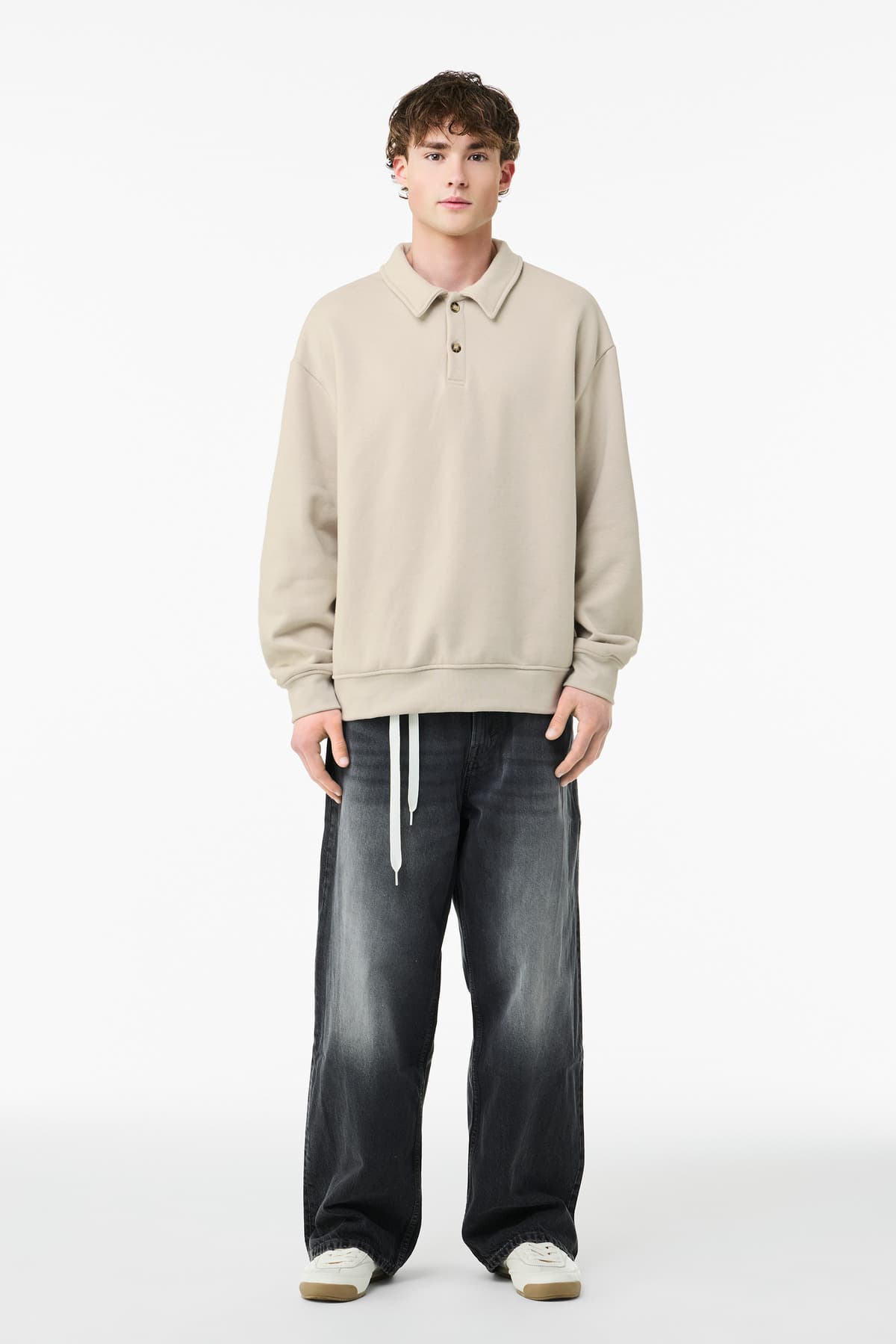 Unisex 10-Ounce Polo Sweatshirt