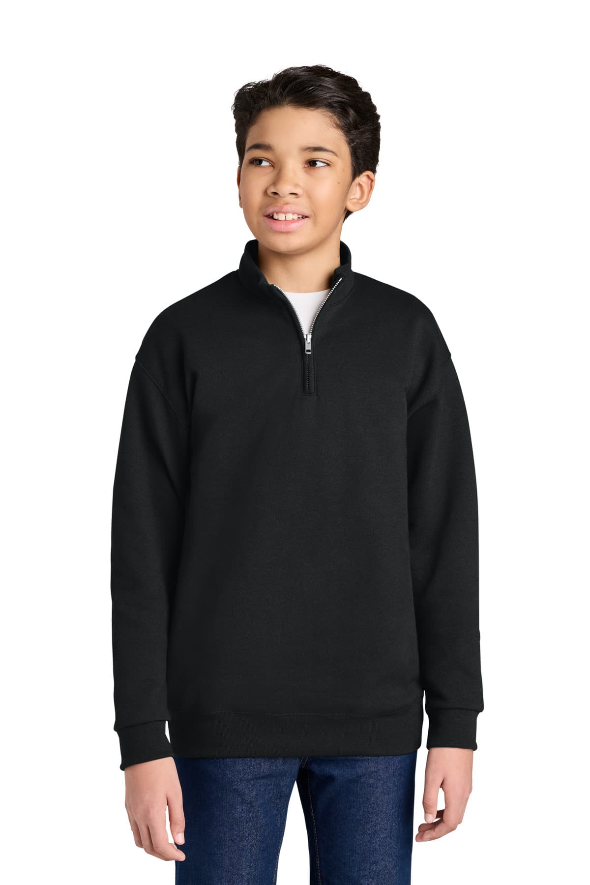 Youth NuBlend 1/4-Zip Cadet Collar Sweatshirt